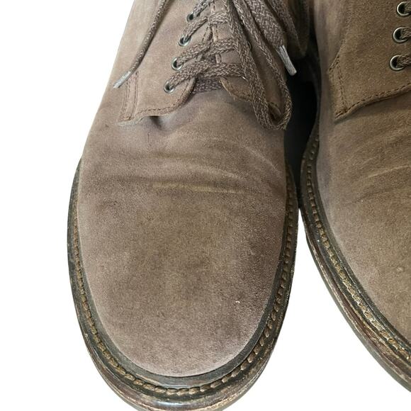 Aquatalia Men\'s Suede Leather Oxford Derby Taupe Brown Dress Shoes Size 11 main image 10